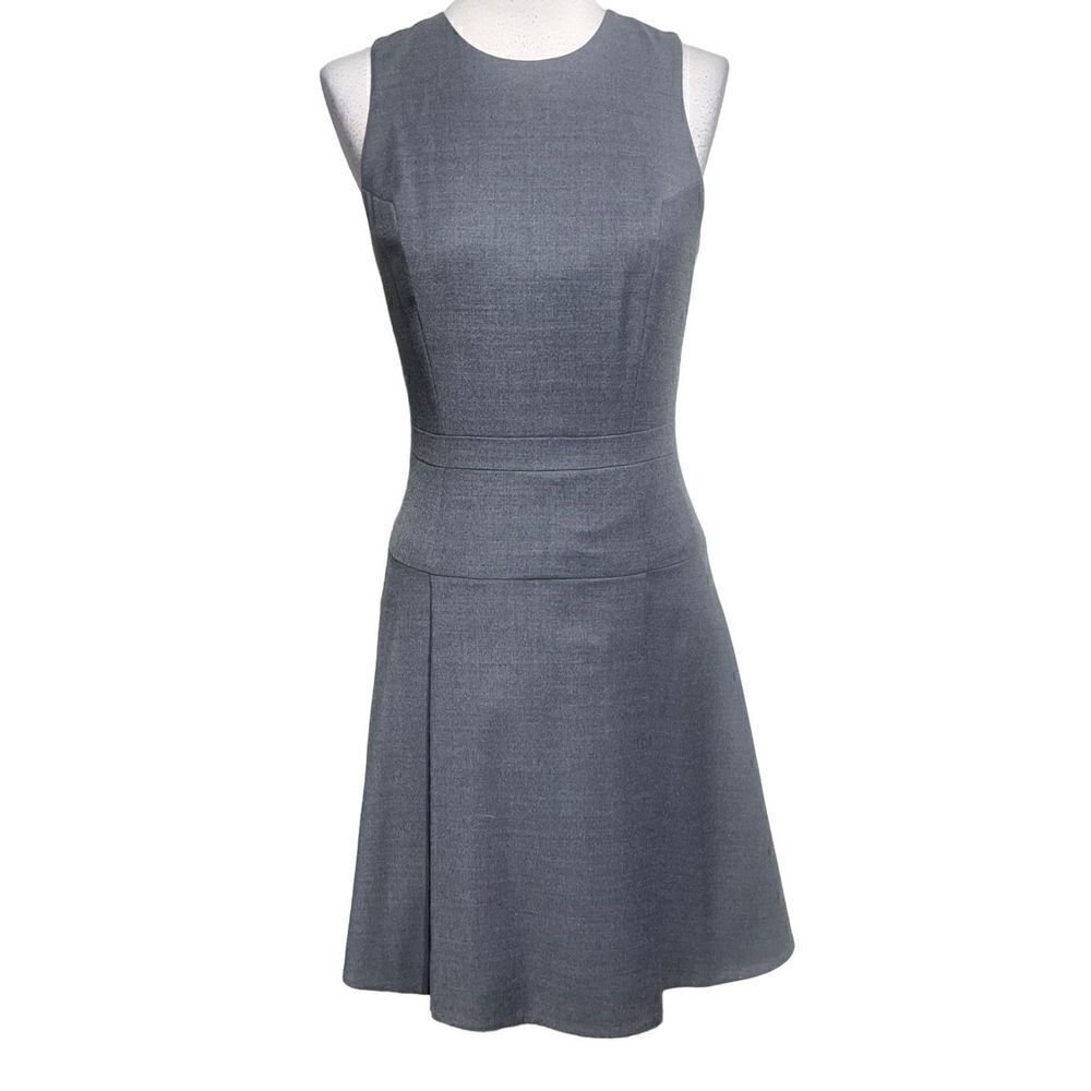 J. Crew Sleeveless Asymmetrical Gray  Dress Size 0